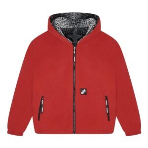 REVERSIBLE HOODED FLEECE (RED)