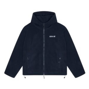 NAVY HOODED FLEECE
