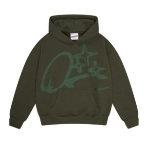 ARMY GREEN SCRIBBLE HOOD