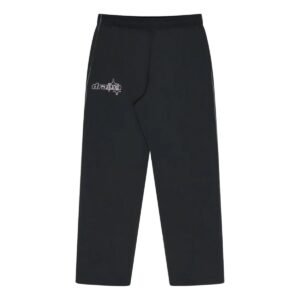 BLACK N GREY LINE-STA TRACK PANTS