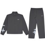DARK GREY HALFTONE NYLON TRACKSUIT