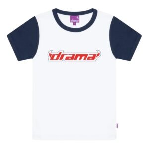 RAGLAN WOMENS BABY TEE (NAVY)