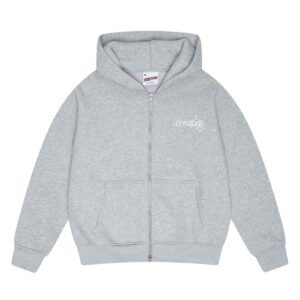 OG GREY LINE-STA ZIP UP HOOD
