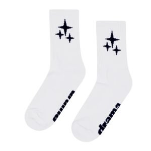 WHITE STA SOCKS